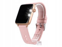 Smartwatch zegarek damski różowy złoty polskie MENU funkcje GlacierX Rhea