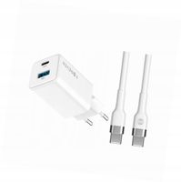Szybka ładowarka GaN 45W 2 wejścia USB i USB-C z kablem do Xiaomi 12T Pro