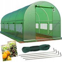 TUNEL FOLIOWY OGRODOWY UV-4 SZKLARNIA 4x2,5m NAMIOT PREMIUM 10m2 + GRATIS