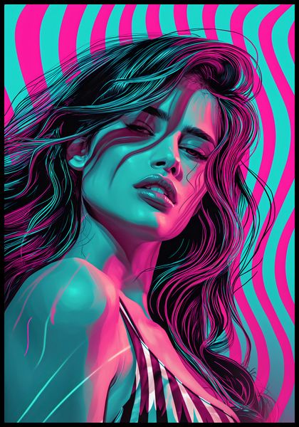 Plakat 68x98cm Neonowy Wzrok zdjęcie 2