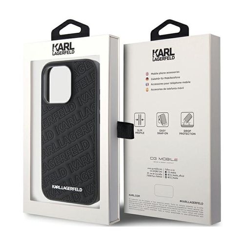 Karl Lagerfeld Quilted K Pattern - Etui iPhone 15 Pro (czarny) na Arena.pl