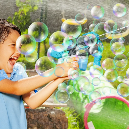 pistolet na bańki i wodę elektryczny automatyczny karabin wodny 2w1 na Arena.pl