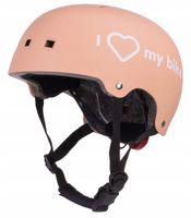 Kask rowerowy dla dzieci na hulajnogę deskorolkę Regulowany Ochronny S LED