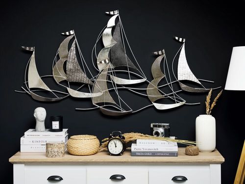 Dekoracja ścienna srebrno AMERICIUM na Arena.pl