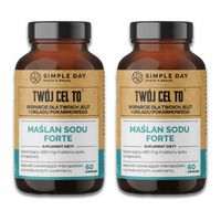 2 x MAŚLAN SODU 80% FORTE 960mg KWAS MASŁOWY 768mg NA JELITA WRZODY 60kaps