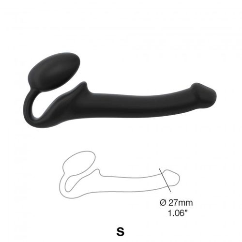 SEMI-REALISTIC BENDABLE STRAP-ON BLACK - S na Arena.pl