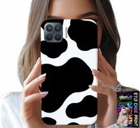 ETUI DO OPPO RENO 4 LITE - CZARNO - BIAŁE ŁATY KROWA, MODNE WZORY