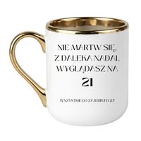 Elegant Biało-Złoty 330 ml