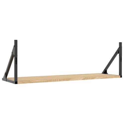 Półki ścienne, 2 szt., dąb sonoma, 80x25x25,5 cm na Arena.pl