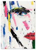 Plakat abstrakcja portret twarz 30x40 cm