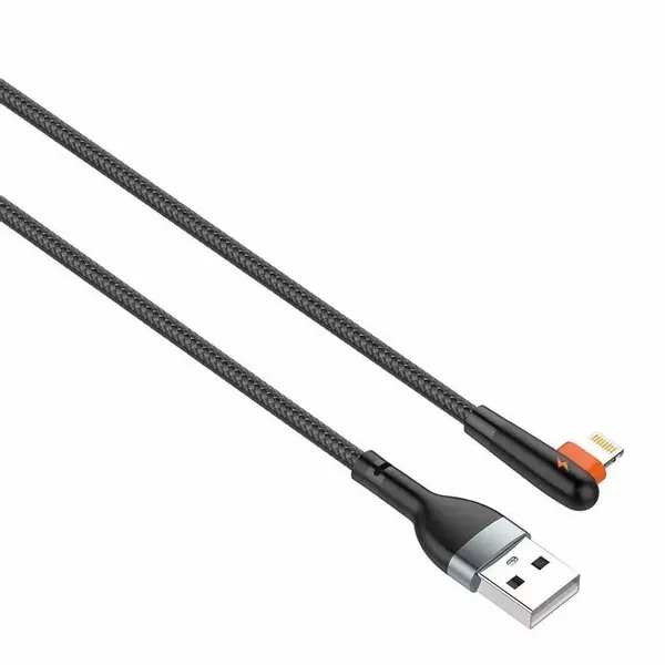 Kabel USB do Lightning LDNIO LS561, 2.4A, 1m (czarny) zdjęcie 1
