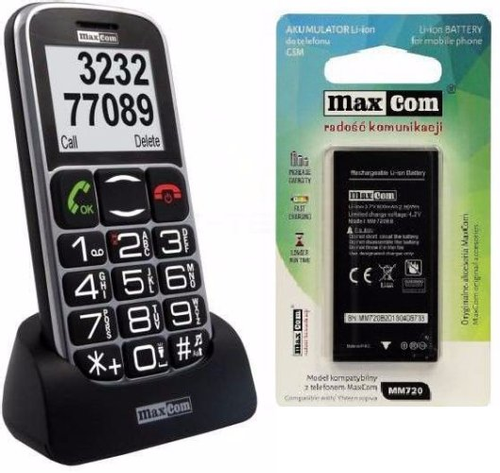 Oryginalna Bateria Maxcom Mm720 Mm721 800Mah 3.7V na Arena.pl