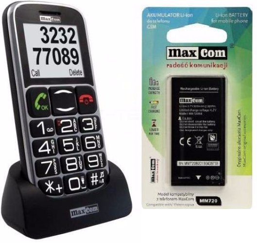 Oryginalna Bateria Maxcom Mm720 Mm721 800Mah 3.7V zdjęcie 2