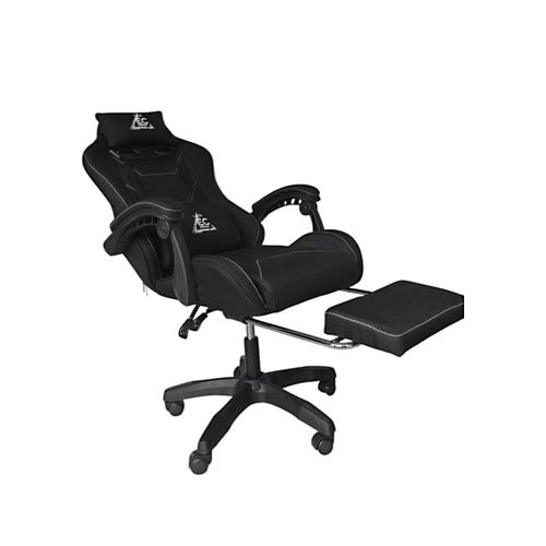 fotel gamingowy obrotowy strike z podnóżkiem i poduszką na Arena.pl