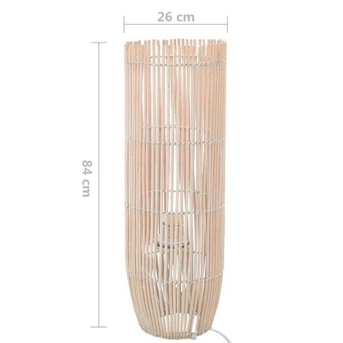 Lampa Podłogowa, Wiklina, Biała, 84 Cm, E27 na Arena.pl