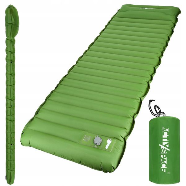 MATERAC SAMOPOMPUJĄCY TURYSTYCZNY ULTRALEKKI WBUDOWANA POMPKA ZWIJANA MATA zdjęcie 1