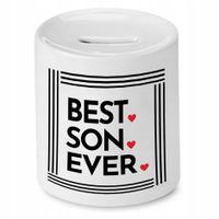 Skarbonka Dla Syna Best Son Ever Prezent Z Nadrukiem Ze Zdjęciem