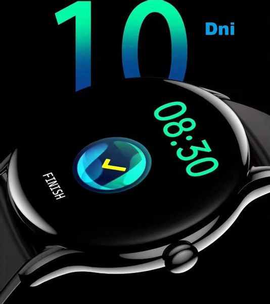 ZEGAREK SMARTWATCH SPORTOWY ROZMOWY MĘSKI DAMSKI POLSKIE MENU CZARNY 2PASKI zdjęcie 3
