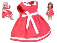 Sukienka dla lalki 35-45cm Elizabeth czerwona