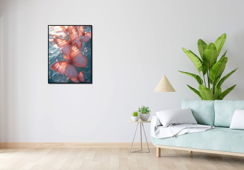 Plakat 60x80cm Świetliste Motyle zdjęcie 4