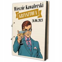 FOTO ALBUM DREWNIANY WIECZÓR KAWALERSKI PREZENT