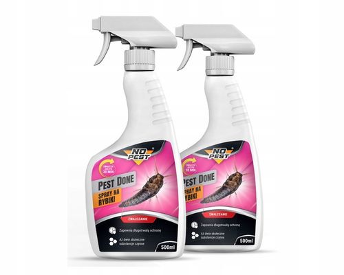 PREPARAT ŚRODEK PŁYN OPRYSK SPRAY NA RYBIKI CUKROWE SREBRZYKI 500ML (2 na Arena.pl