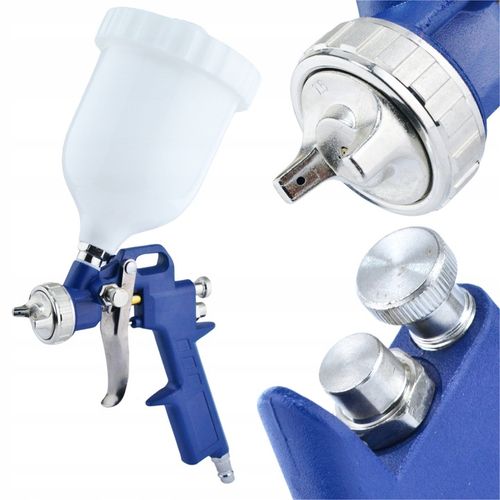 ZESTAW LAKIERNICZY PNEUMATYCZNY DO KOMPRESORA 4 X PISTOLET + WĄŻ 5EL BLACK na Arena.pl