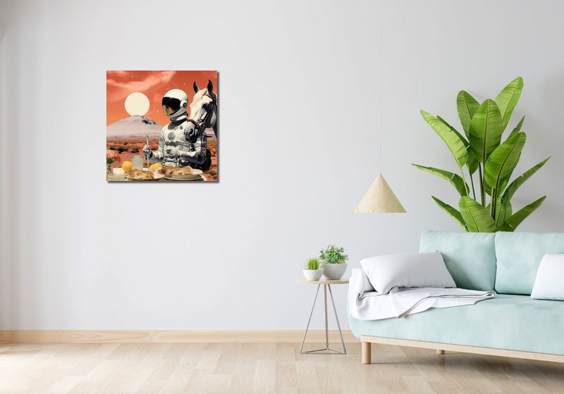 Obraz 60x60cm Obiad na Marsie zdjęcie 2