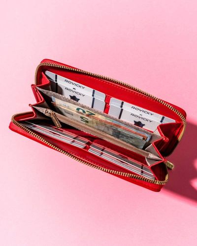 elegancki portfel damski na zamek - rovicky na Arena.pl