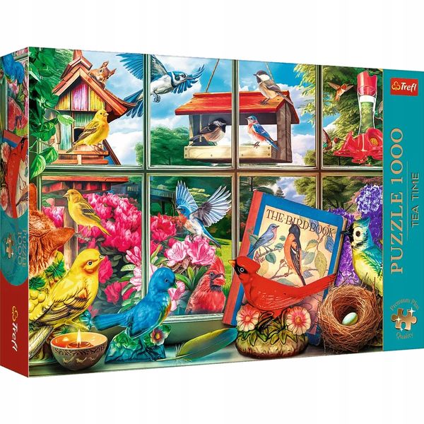 Puzzle 1000 Premiu Plus Tea Time Świat Ptakó 10850 zdjęcie 5