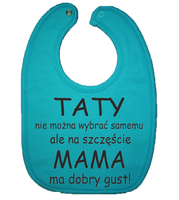 Śliniaczek Bawełniany Tata i Mama