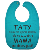 Śliniaczek Bawełniany Tata i Mama