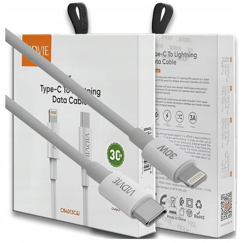 Kabel Do Apple iPhone (Lightning, PD30W, 1m, Biały, Szybkie ładowanie) na Arena.pl