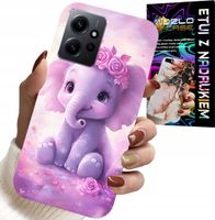 ETUI DO XIAOMI NOTE 12 4G - SŁODKI SŁONIK NA RÓŻOWYM TLE CASE +FOLIA