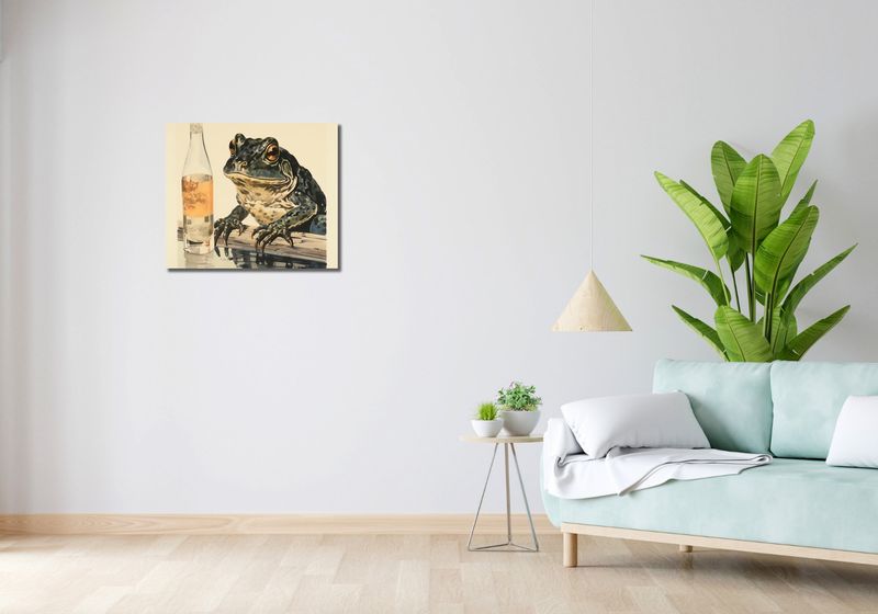 Obraz 60x50cm Refleksje Błotniaka zdjęcie 2