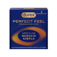 3 Prezerwatywy Durex Perfect Feel Bez Latexu Ultra Cienkie Better Body Heat