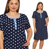 KOSZULA NOCNA 4 guziki LINIA PLUS SIZE nadwymiar DUŻA ROZMIARÓWKA duże XL