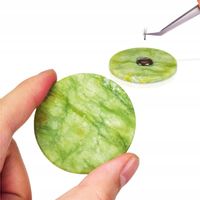 KAMIEŃ NEFRYTU PODSTAWKA PODKŁADKA NA KLEJ DO RZĘS