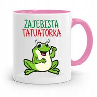 Dla Tatuażystki Tatuażysty Kubek Różowy Na Prezent Z Nadrukiem Ze Zdjęciem