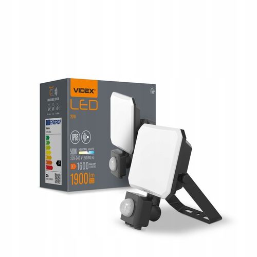 Lampa z Czujnikiem Ruchu Naświetlacz Halogen LED Videx 2850lm 30W IP65 na Arena.pl