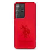 us polo ushcs21lslhrtre s21 ultra g998czerwony/red silicone on tone