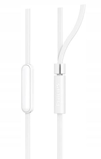 SŁUCHAWKI DOUSZNE PHILIPS TAE1105WT/00 BIAŁE PRZEWODOWE zdjęcie 2