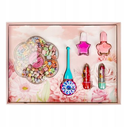 KOSMETYKI DLA DZIECI W SZKATUŁCE JEDNOROŻEC KORALIKI CIENIE LAKIERY KUFEREK na Arena.pl