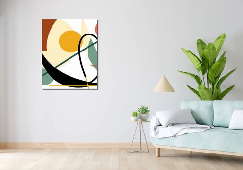 Obraz 70x90cm Kolorowa Abstrakcja Botaniczna na Arena.pl