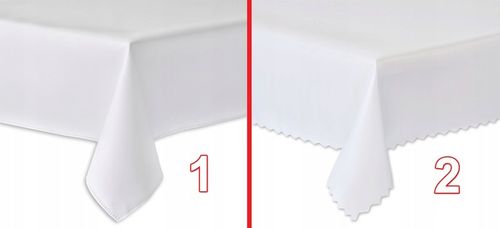 OBRUS PLAMOODPORNY - 120X160 - SOLID GŁADKI BIAŁY na Arena.pl