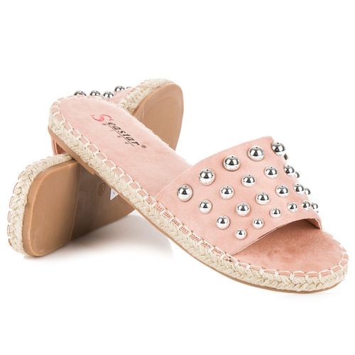 Zamszowe klapki espadryle r.36 na Arena.pl