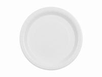 Talerzyki papierowe Basic białe, 23 cm 6 szt.