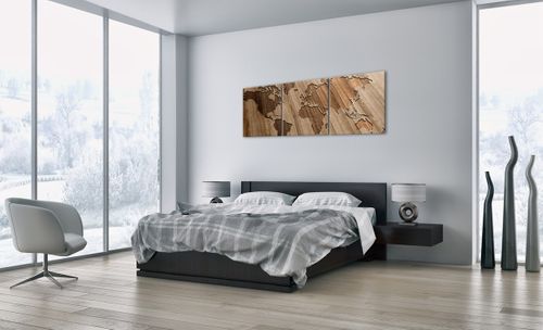 Obraz Na Płótnie - Mapa Kontynent - 150X50 Cm - Ca150X50-3042 na Arena.pl