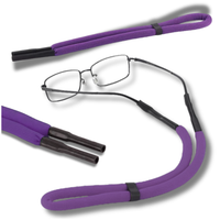 SZNUREK PŁYWAJĄCY DO OKULARÓW SILIKONOWY ŁAŃCUSZEK REGULOWANY FIOLETOWY