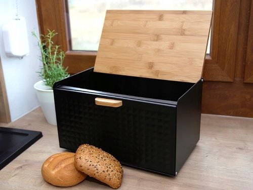 Chlebak w zestawie z 3 pojemnikami Czarny BB-1627 na Arena.pl